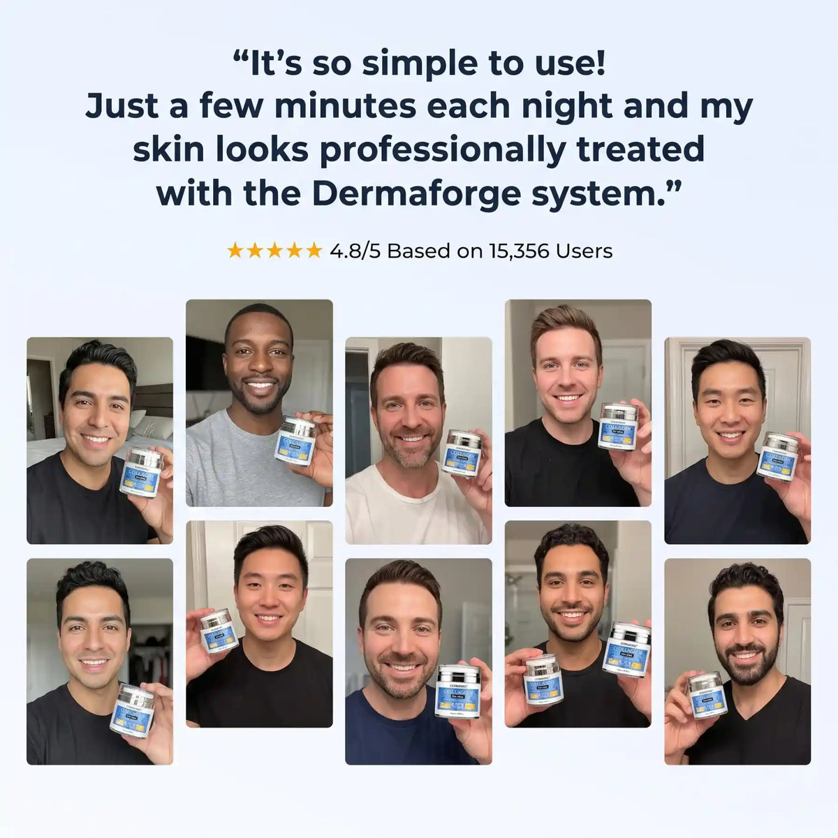 DermaForge® – Advanced Men's Collagen Cream | Anti-Wrinkle Formula