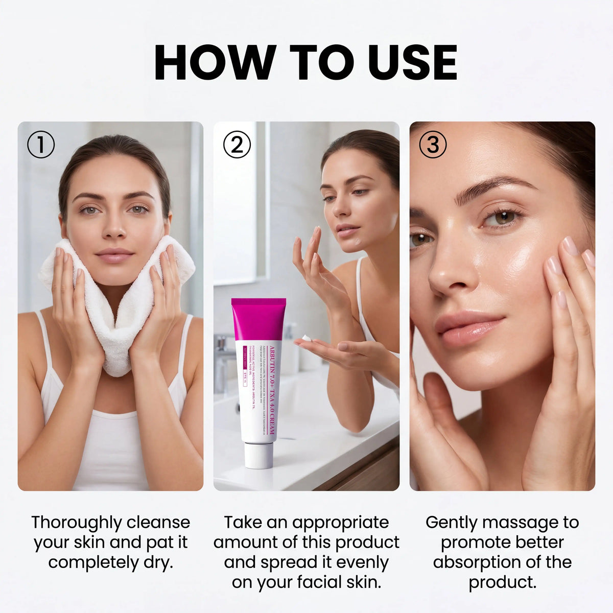 ARBUTIN+TXA Facial Moisturizing Cream Lightweight Daily Hydrating Lotion Arbutin Face Gel Cream Non Greasy Glow Skincare 50G
